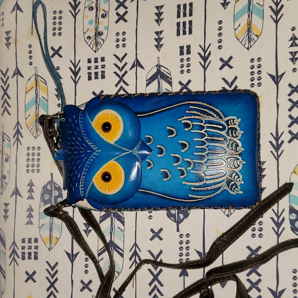 Owl purse crossbody pouch bag wallet